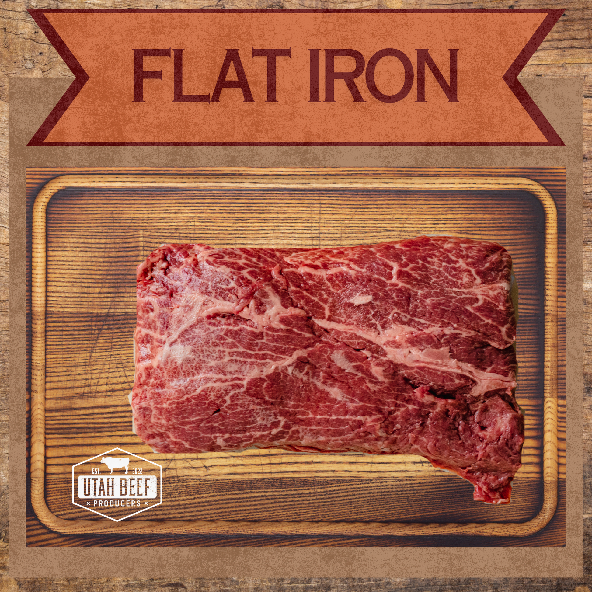 Flat Iron Steak: Description: A well-marbled, tender cut from the shoulder, often grilled or broiled, known for its rich beefy flavor. Average Weight: 6-10 oz (170-283 g) Size: 0.75-1 inch thick, 4-6 inches long