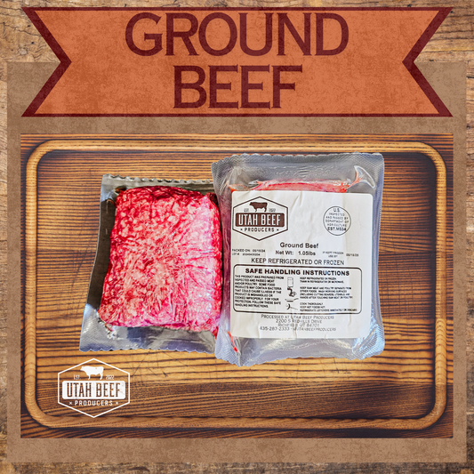 1 pound Ground Beef Package, Vacuum Sealed, 80/20 Blend, Locally Raised Beef that is of high quality.